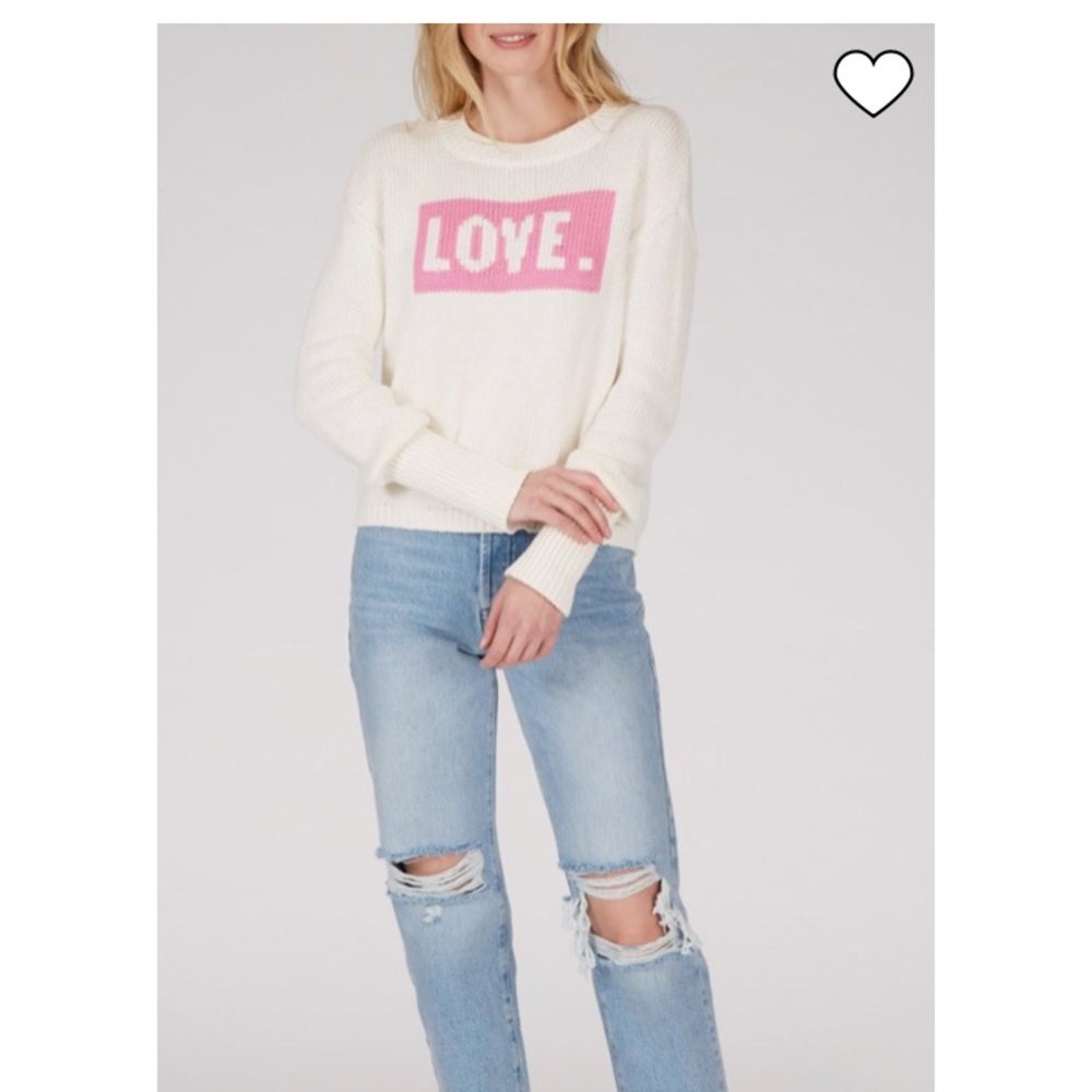 NWT 525 AMERICA LOVE PULLOVER SWEATER